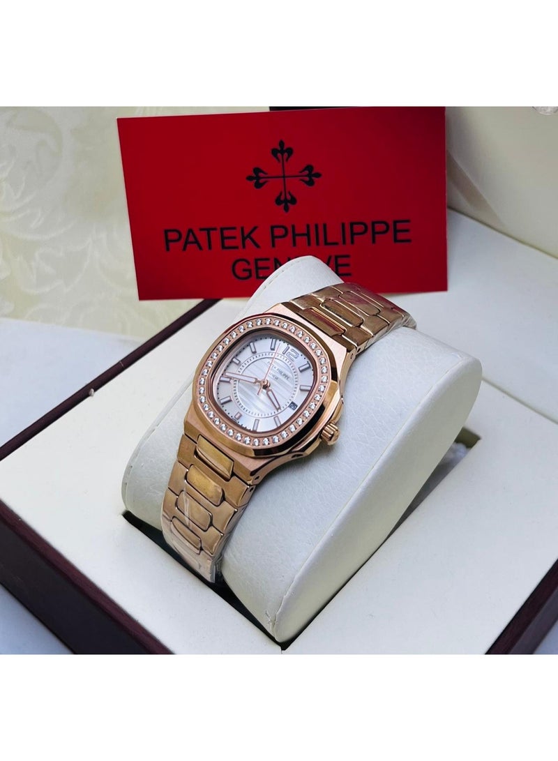 Patek Philippe women's wristwatch with small, elegant dial stones